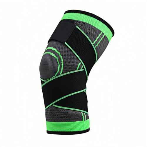 Adjustable Knee Sleeve with side stabilizers - Knee Compression Sleeve for Men & Women, Knee Brace for Meniscus Tear, Arthritis Pain, Running, Sports & Injury Recovery Knee Support