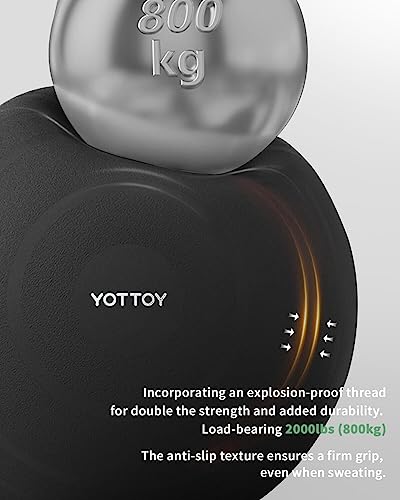 26 Inch Anti-Burst Exercise Ball for Yoga Pregnancy & Fitness - Black