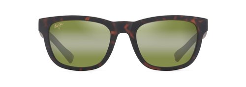 Maui Jim Kapii Polarized Square Sunglasses, Matte Dark Havana/Maui Htpolarized, Large