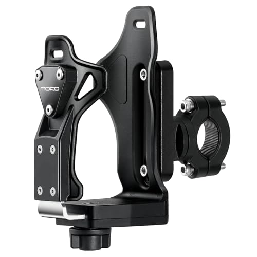 MoKo Bike Water Bottle Holder Adjustable 1.9-3.6 Inch Dark Black