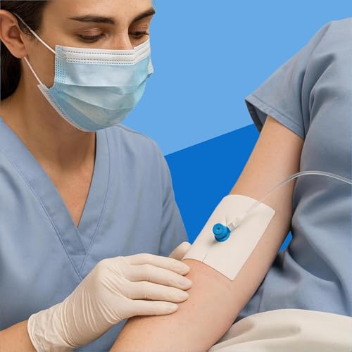Sterile 6-Ply Split Drain Gauze Pads - 4x4 Inches, 100 Pack - Latex-Free, Conforming for Wound Care and IV Lines - Variation of 100