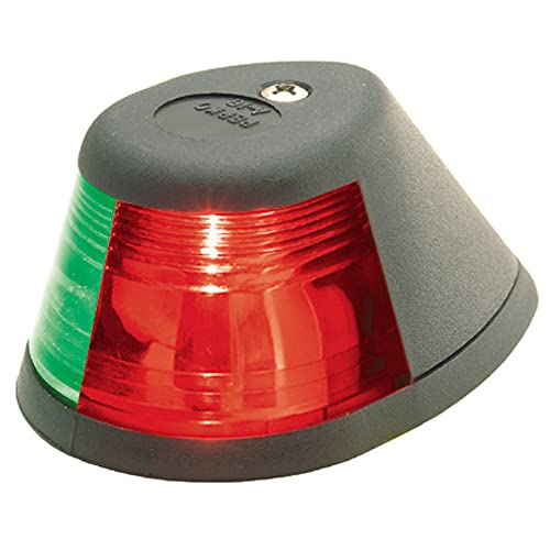 Bi-Color Marine Navigation Light with Black Base, 2 NM Visibility