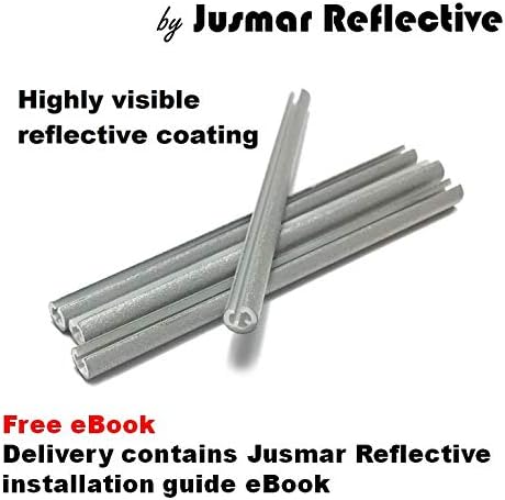 Jusmar Bike Spoke Reflector Pack of 36 - Bike Reflectors for Mountain and Road Bikes - Kids Bike Reflector - Waterproof Bicycle Spoke Reflectors. Fits to Spokes 14 and 15 Gauge (1.8-2.0mm)