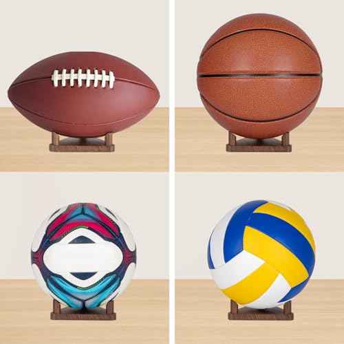 PUERSI Ball Holder Wall Mount Ball Stand Display Storage for Basketball Football Soccer Volleyball