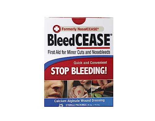 Stop Bleeding Hemostatic Polymer Nasal Packing 25 Count Pack