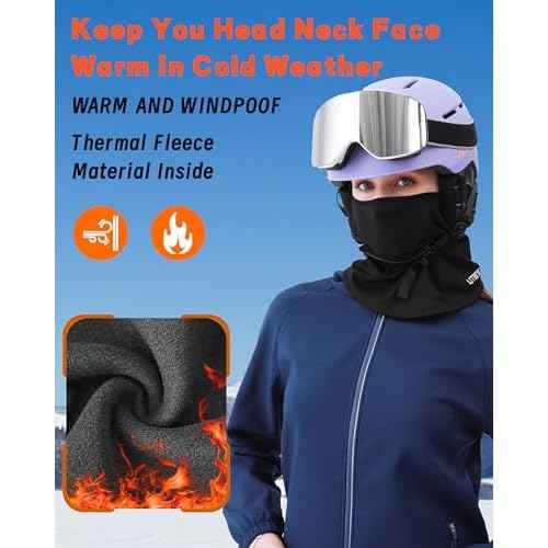 Balaclava Ski Mask Winter Face Mask for Men Women Thermal Full Face Cover for Cold Weather Snowboarding Motorcycle