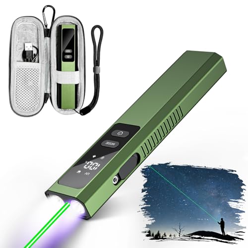 4-in-1 EDC Flashlight with Green Laser Pointer UV Light Red Strobe - Green Variation