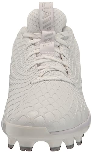 Girls' Under Armour Glyde 2.0 TPU Jr Sneakers - 3 Little Kid White/White/Metallic Silver