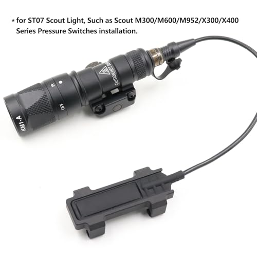Black Aluminum Remote Pressure Switch Mount Plate for Scout M300 M600 Tape Switch