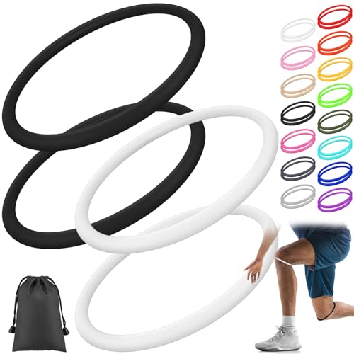Foilswirl Knee Support Strap - Basketball Knee Band M Black & White