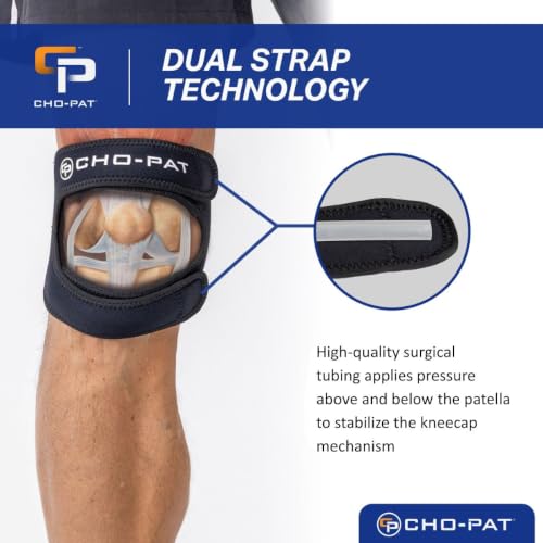 Cho-Pat Dual Action Lite Knee Support Strap Small/Medium for Tendonitis & Knee Pain