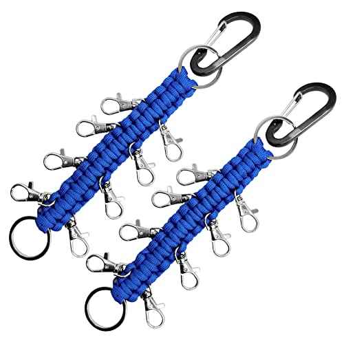 Lovecheer 2PCS Cheer Bows Holders Paracord Handmade Cheer Bow Accessories for Cheerleading Teen Grils High School Sports