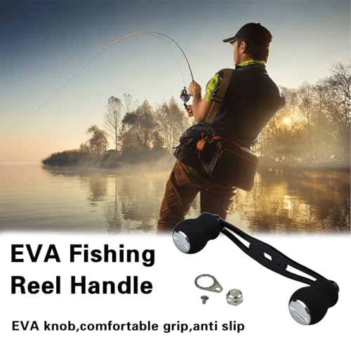 2-Pack Fishing Reel Handle Replacement Kit with EVA Grips for Baitcaster