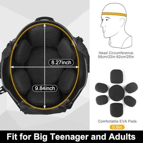 Airsoft Helmet,Black Tactical Helmet with Airsoft Accessories,Tactical Airsoft Gear