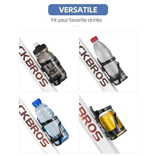ROCKBROS Bike Water Bottle Holder, Lightweight Durable Bike Water Bottle Cage, Water Bottle Holder for Road Mountain Bikes