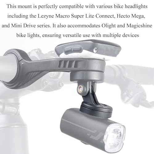 Fits for Gopro Quick Release Interface Bike Headlight Adapter Mount,Compatible with Lezyne Olight Magicshine