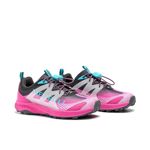 Merrell Kids' Agility Peak Trail Runners - Big Kid Charcoal Pink Shoes