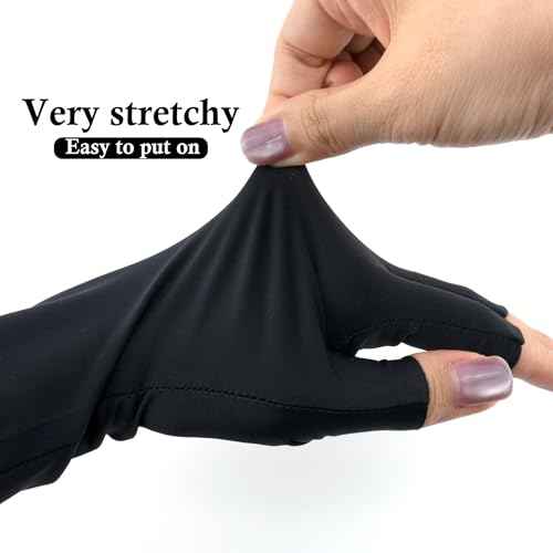 Medsuo UV Gloves for Gel Nails Professional UPF50+ UV Protection Gloves for Driving Cycling Fishing Running