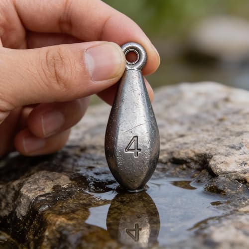 Silver 1 Ounce Fishing Sinkers No-Roll Bank Weights for Surf & Saltwater Fishing - 20pcs