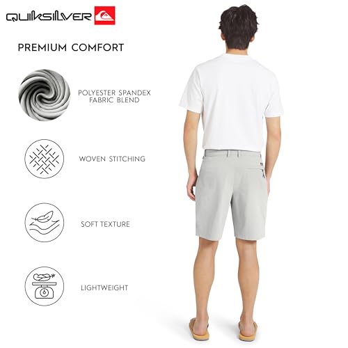 Men's Quick Dry Water-Friendly Hybrid Shorts - 34 / Grey