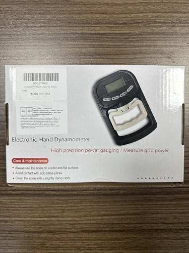 inaepeak 396lbs / 180kg Grip Strength Tester, Rechargeable Electronic Hand Dynamometer, Digital Grip Strength Tester with LCD Display, Adjustable Hand Grip Dynamometer Hand Exercisers for Strength