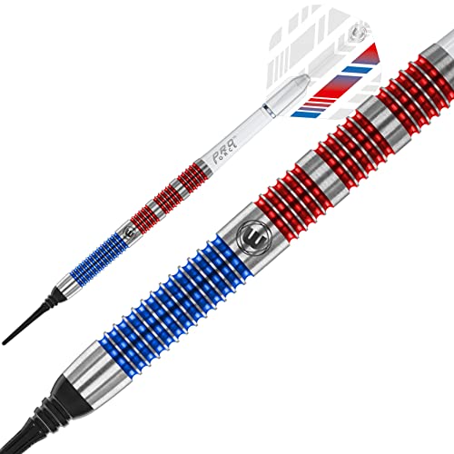 WINMAU Wildcats 90% Tungsten Darts Set with Flights and Stems (Shafts) - Prism Technology - Match Weighed