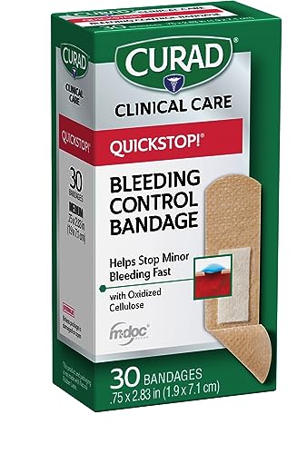 Fabric Bandages - Bleeding Control, 30 Count, 0.75x2.83 Inch, Pack of 2 - Variations of Fabric Bandages / 30 Count