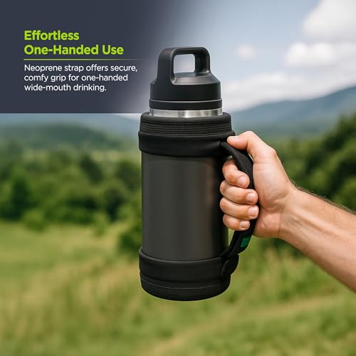 Water Bottle Holder for Yeti Rambler 36oz with Adjustable Neoprene Handle