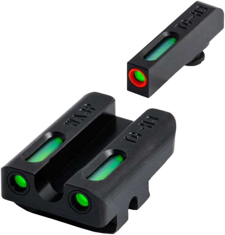 Truglo TFX PRO Night Sight for Handguns - Glowing Tritium & Fiber Optic, Compact & Durable