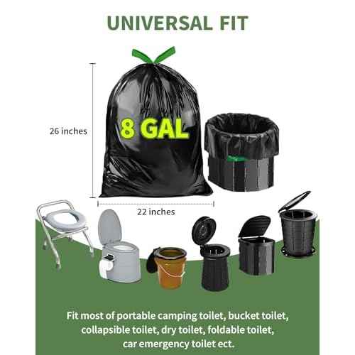 Camping Toilet Bags Poo Gel Set Portable Toilet Bags Camping Toilet Gel