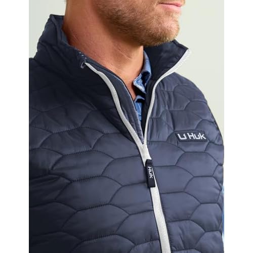HUK - Men's Scale Vest, DWR Insulated Performance Fishing Vest