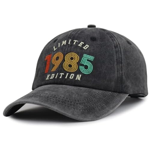 KKMKSHHG 30th 40th 80th Birthday Hat for Men Women, Adjustable Cotton Limited 1995 1985 1945 Edition Baseball Cap