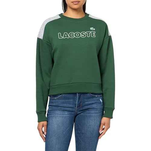 Lacoste Women's Brushed Fleece Crew Neck Sweatshirt