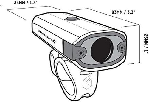 Blackburn Central 350 Micro Front Light Black