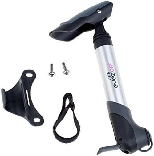 GP96 Alloy Mini Bike Pump (Black/Aluminium) w/ mounting bracket