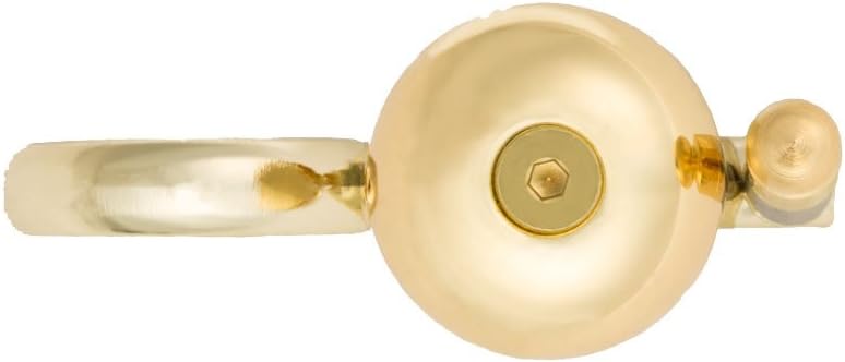 Handheld Running Bell, Wearable Runners Bell for Joggers and Marathoners Alerts Pedestrians to Move Over, Loud Resonant Brass Bell and Hammer on Aluminum Body with Silicone Finger Sizers