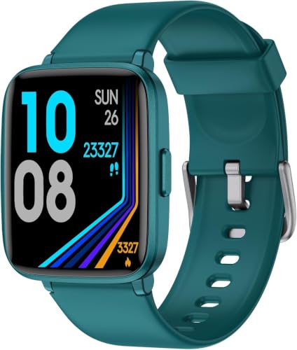 LIVIKEY Green Fitness Tracker Watch with Heart Rate & Sleep Monitoring