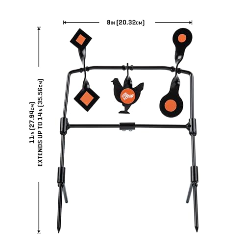Allen Company EZ Aim Rimfire & Airgun Target Kit, Black/Red
