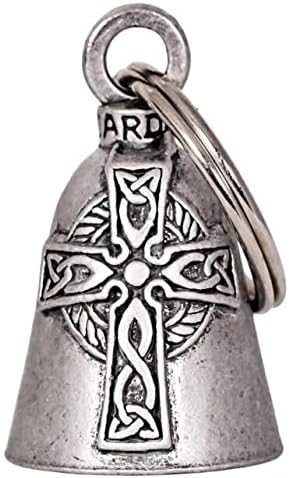 Hot Leathers BEA1053 Silver Celtic Cross Guardian Bell 1x1.5