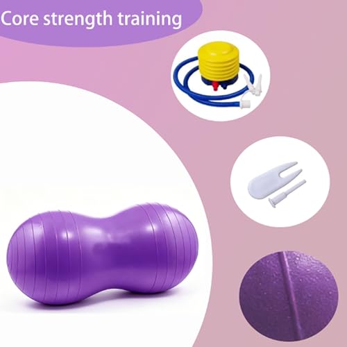 Anti-Burst Peanut Yoga Ball for Pregnancy, Fitness & Therapy