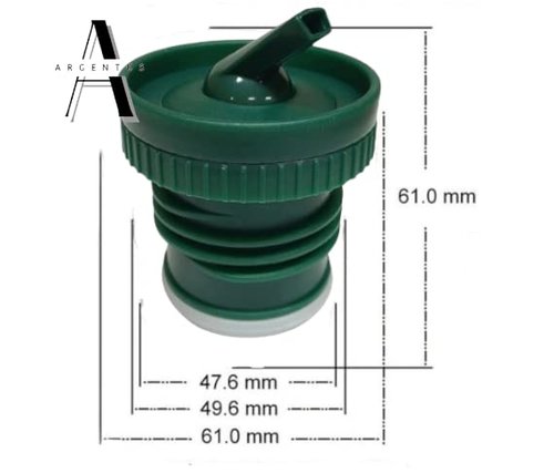 Thermo Stopper Pico de Mate Replacement Part For Stanley Classic Vacuum Insulated Wide Mouth Bottle Thermoss (1.1QT, 1.5QT, 2QT) (Green, Set of 1)