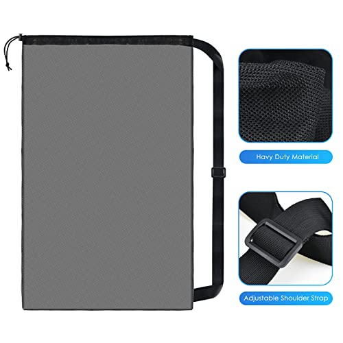 5PCS Heavy Duty Mesh Sports Ball Bag Set for Basketball Football Soccer