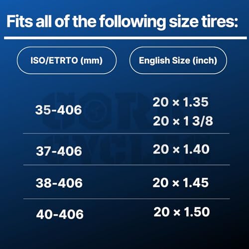 20 Inch Bike Inner Tube 2 Pack - Butyl Rubber, Schrader Valve 32mm, Fits 1.35-1.5 Tires