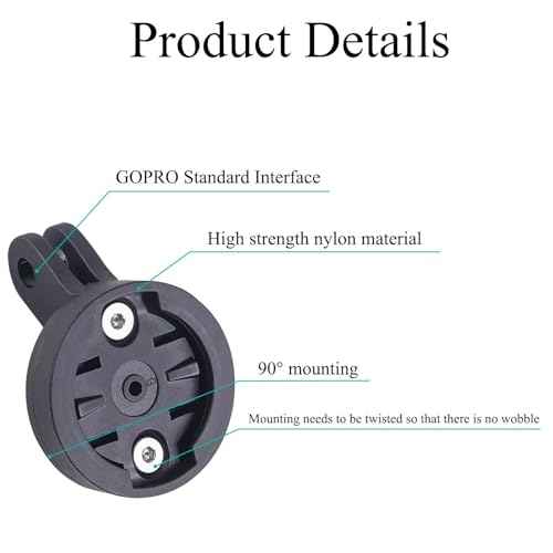 Fits for Gopro Quick Release Interface Bike Headlight Adapter Mount,Compatible with Lezyne Olight Magicshine