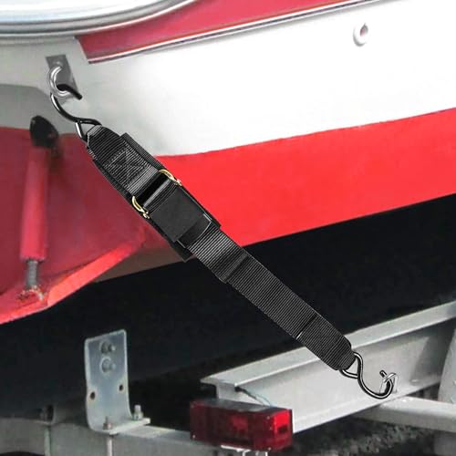 TENGBASE Matte Black Adjustable Boat Transom Saver with Heavy-Duty Heads