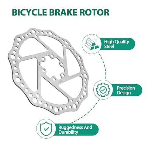 160mm Bike Disc Brake Rotor, Stainless Steel Bicycle Rotors with Anti-Slip 6 Bolts Fit for Road Bike Mountain Bike BMX