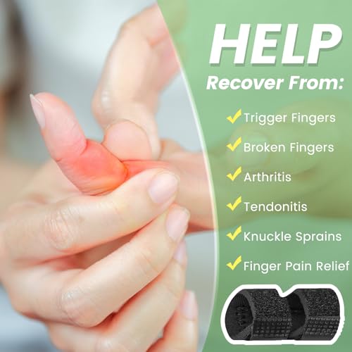Pinkie Finger Splint Support Brace Small Black - Adjustable & Comfortable