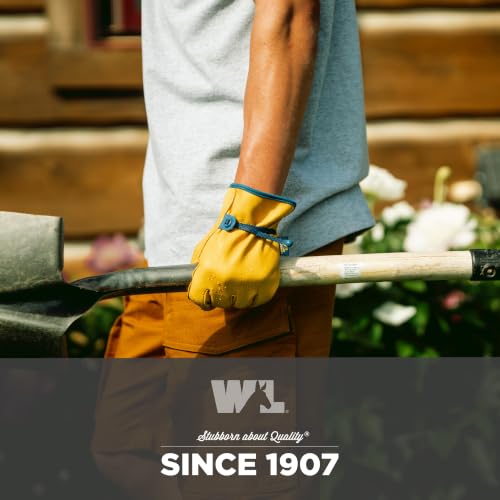 Wells Lamont Men's HydraHyde Leather Work Gloves - X-Large, Ball & Tape, Saddletan