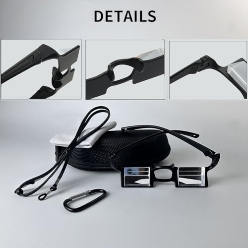 laoyuandamai 2pack Classic Belay Glasses for Rock Climbing Enhance Sturdy and Comfortable Belay Prism Glasses