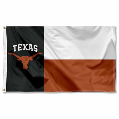 College Texas Longhorns Flag 3x5 ft University Sports Banner for Home and Tailgating